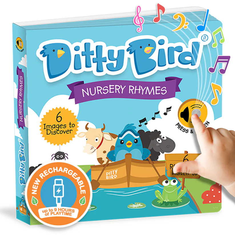Ditty Bird Book - Nursery Rhymes | USB-C Rechargeable