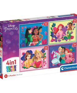 Disney Princess - 4 in 1 Puzzle