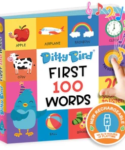 Ditty Bird - 100 Words Sound Book | USB-C Rechargeable