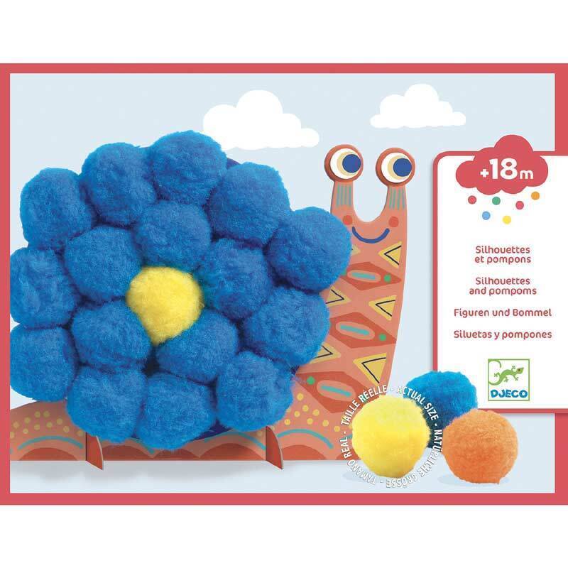 Fluffy Animals Pom Pom Set