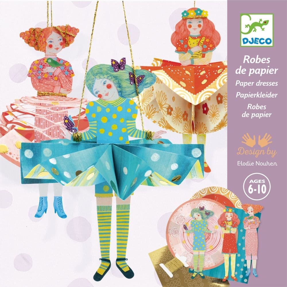 Folding Paper Dresses Set