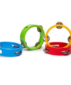 Wooden Mini Tambourine (sold individually)