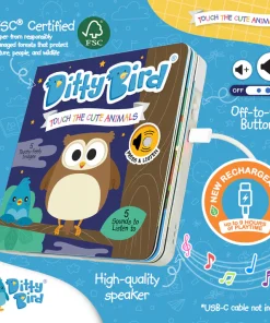 Alternative view of Ditty Bird - Touch the Cute Animals | USB-C rechargeable