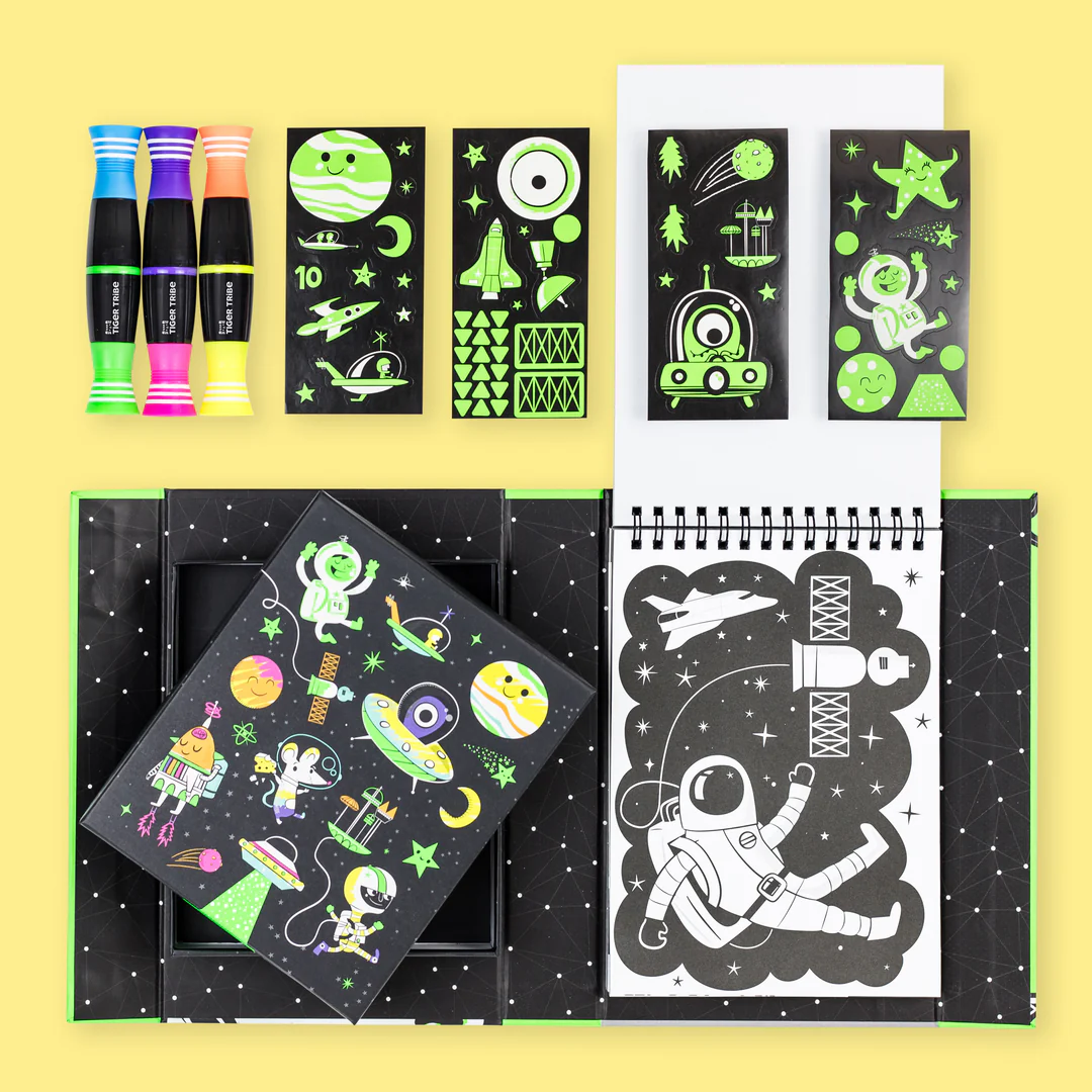 Neon Colouring Set - Outer Space - Image 2