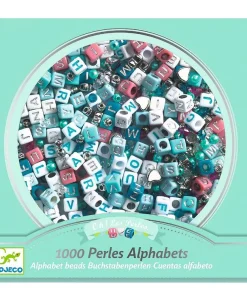 Djeco Alphabet Beads - Silver