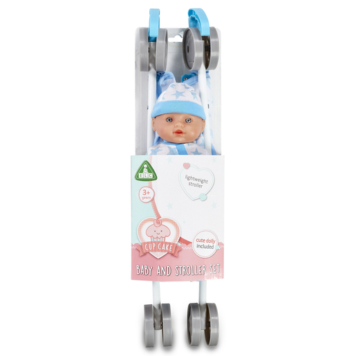Cupcake Doll & Stroller - BLUE - Image 2