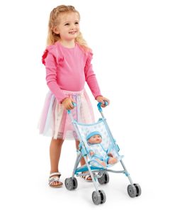 Cupcake Doll & Stroller - BLUE