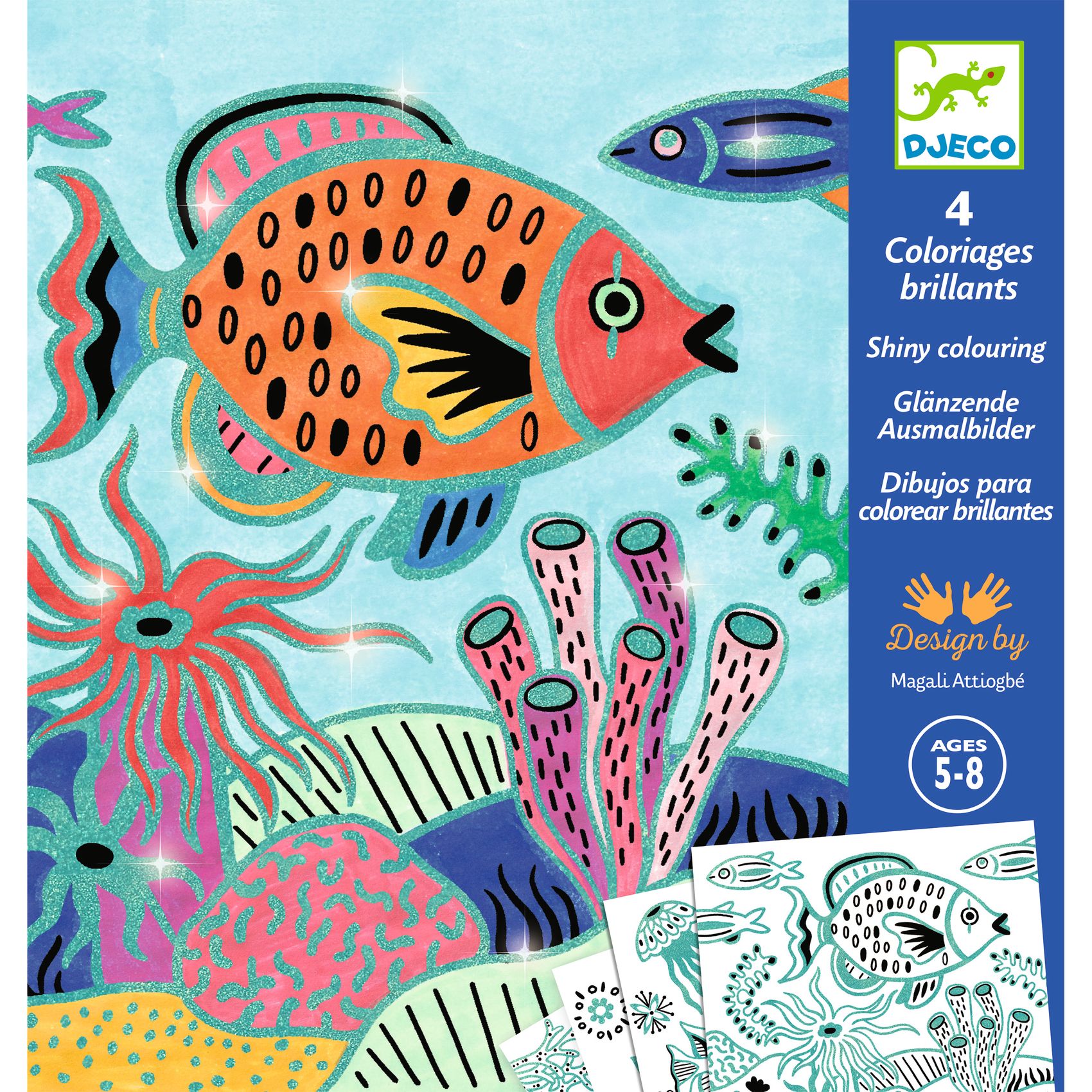 Shiny Colouring Set - Under The Sea