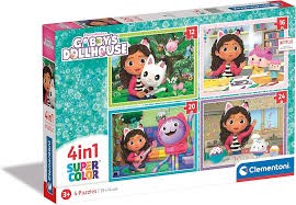 Gabby's Dollhouse - 4 Puzzles