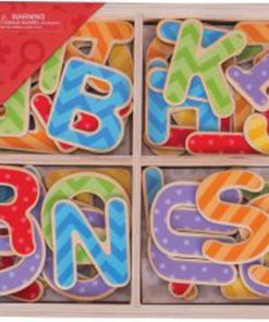 Wooden Magnetic Upper Case Letters