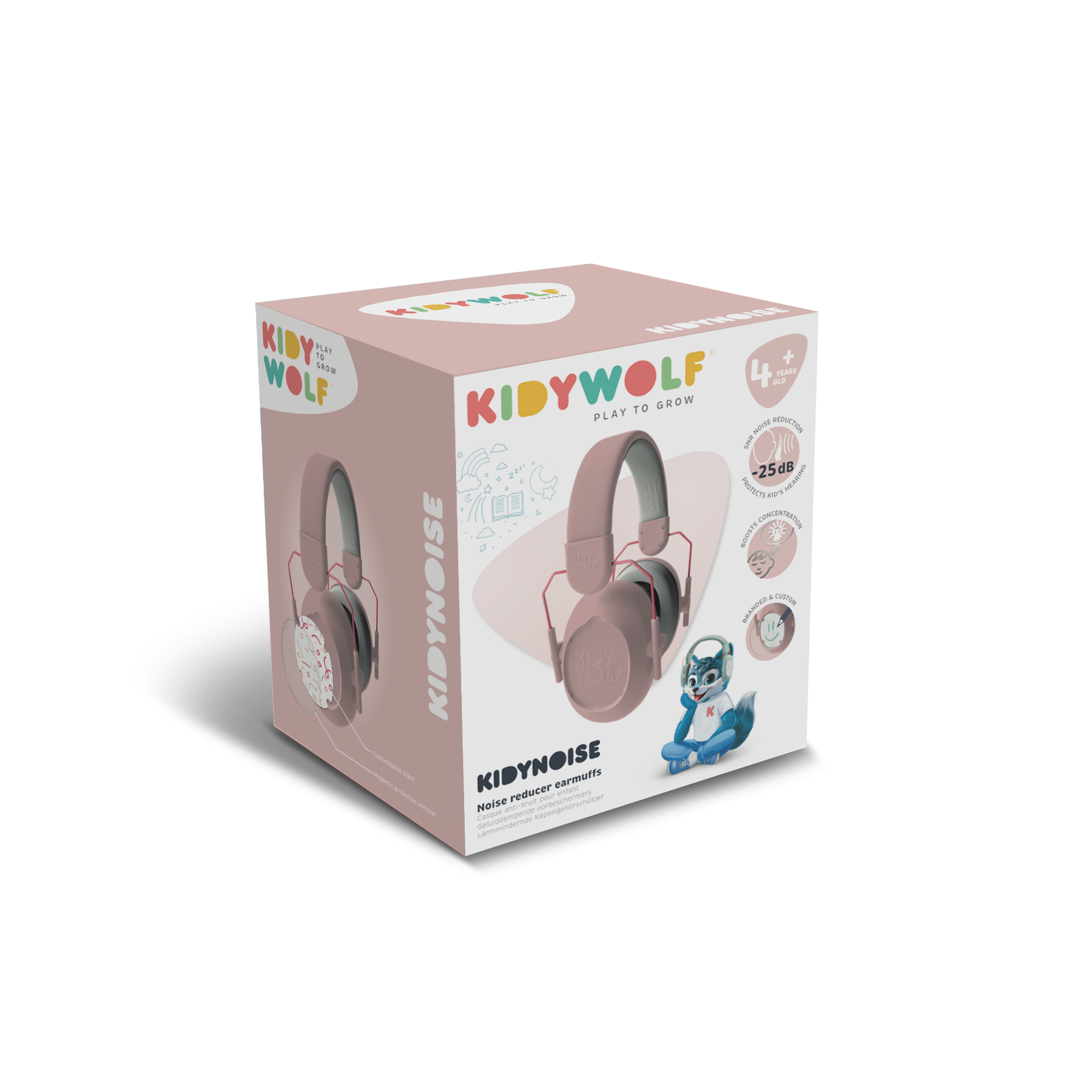 Kidynoise - Noise Cancelling Headphones Pink - Image 2