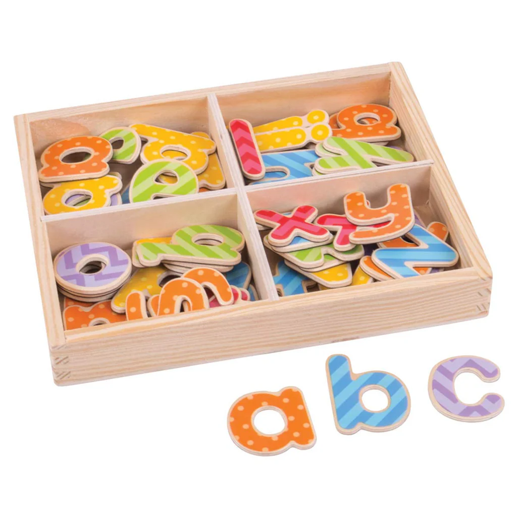 Wooden Magnetic Letters - Lower Case