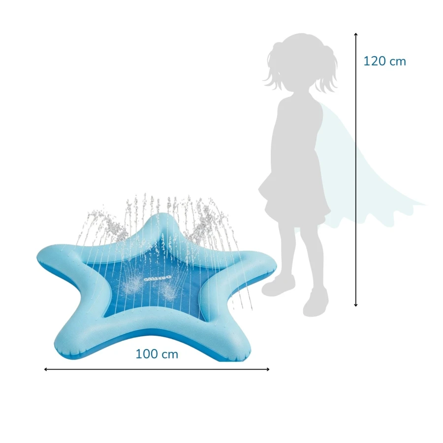 Water play mat star with sprinkler - Image 2