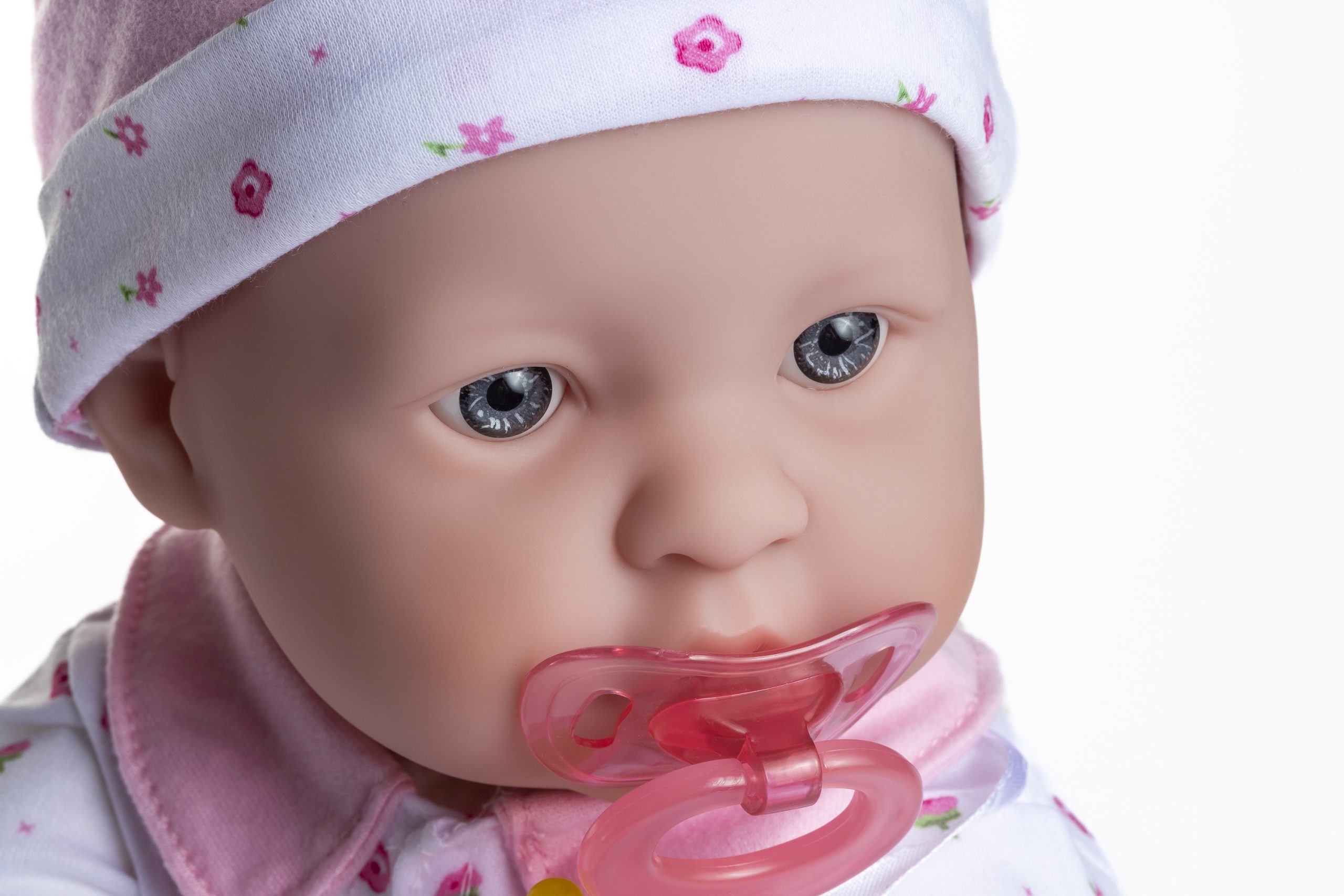 La Baby Play Doll - 20" Soft Body Baby Doll in baby outfit Pink w/ Pacifier - Image 4