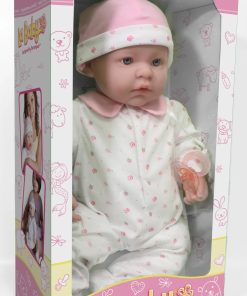 La Baby Play Doll - 20" Soft Body Baby Doll in baby outfit Pink w/ Pacifier