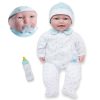 La Baby Play Doll - 20" Soft Body Baby Doll in baby outfit Blue w/ Pacifier