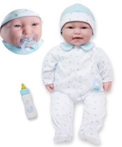 La Baby Play Doll - 20" Soft Body Baby Doll in baby outfit Blue w/ Pacifier
