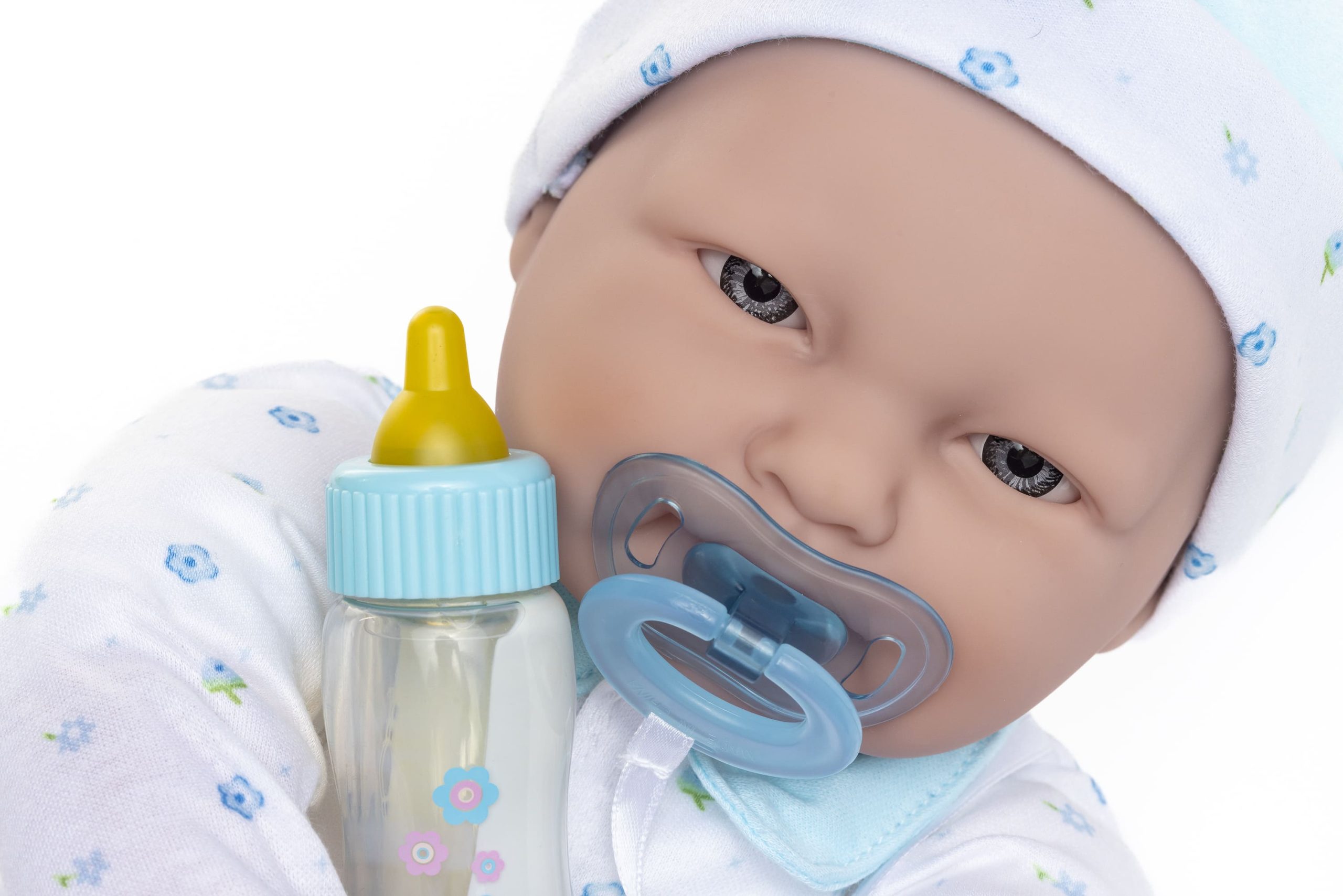 La Baby Play Doll - 20" Soft Body Baby Doll in baby outfit Blue w/ Pacifier - Image 3
