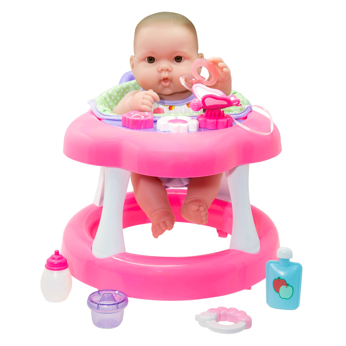 Lots to Love Babies All-Vinyl 14 inches Baby Doll in Walker with Accessories