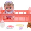 Lil' Cutesies Doll Rocking Crib Gift Set