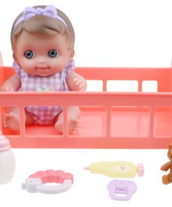 Lil' Cutesies Doll Rocking Crib Gift Set