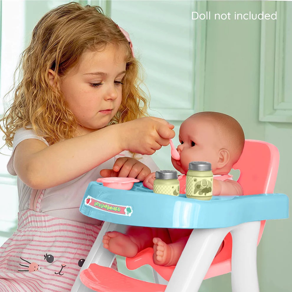 For Keeps! Highchair + Accessory Gift Set fits dolls up to 16” dolls - Image 2