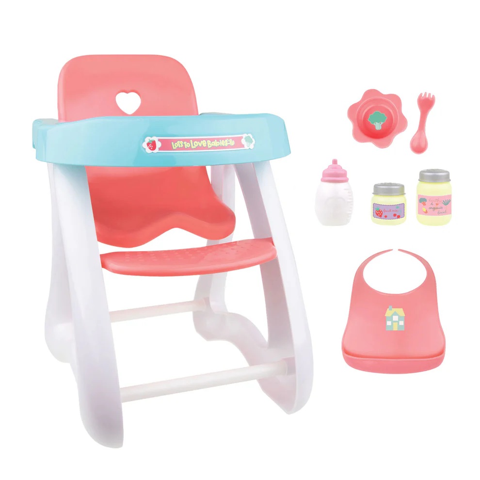 For Keeps! Highchair + Accessory Gift Set fits dolls up to 16” dolls