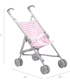 Alternative view of Berenguer Boutique Single Umbrella Baby Doll Stroller - Pink