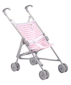 Berenguer Boutique Single Umbrella Baby Doll Stroller - Pink