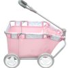 Berenguer Boutique Playtime | Deluxe Folding Pull Along | Pink Floral Collection | For Dolls up to 20"
