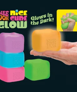 Alternative view of NeeDoh Nice Cube Glow Super Solid Squish Glow in the Dark Fidget Toy - PREORDER