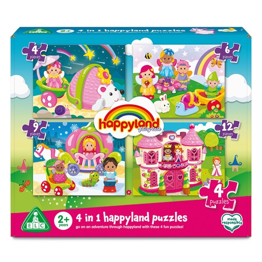 Happyland 4 in 1 Fairytale Puzzles